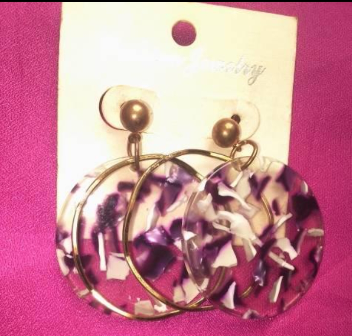 Fashionable earrings and necklace