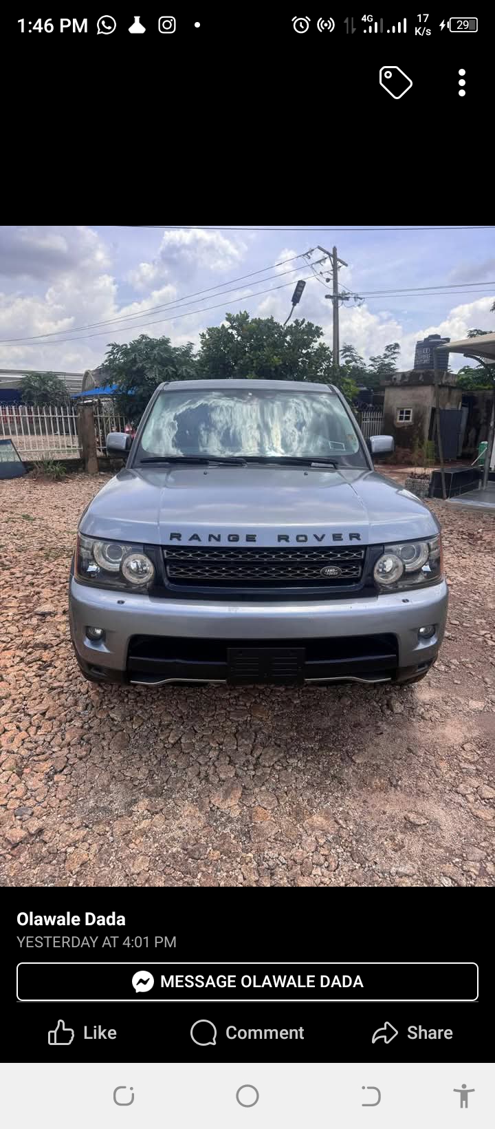 Toks Range Rovers sports