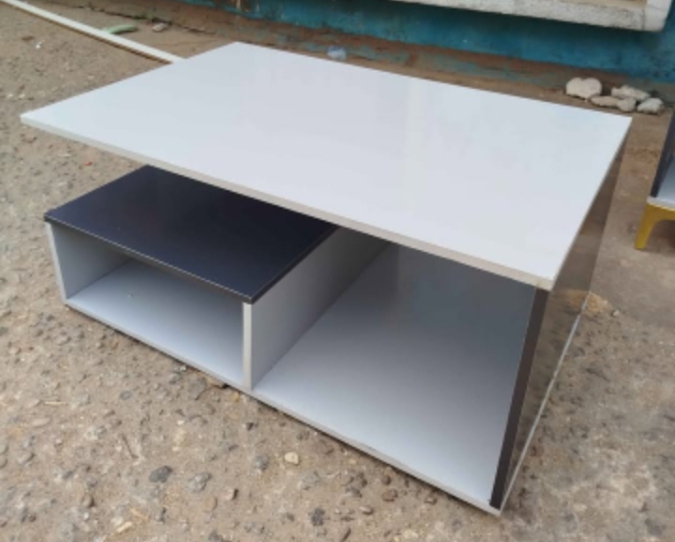 Gray mix TV stand and center table