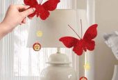 Red butterfly sticker