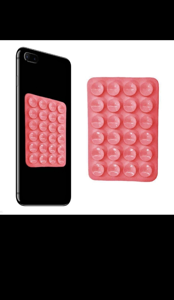 Sticky suction phone holder