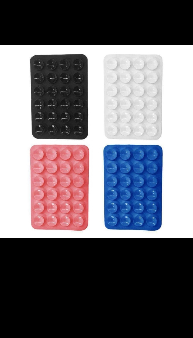 Sticky suction phone holder