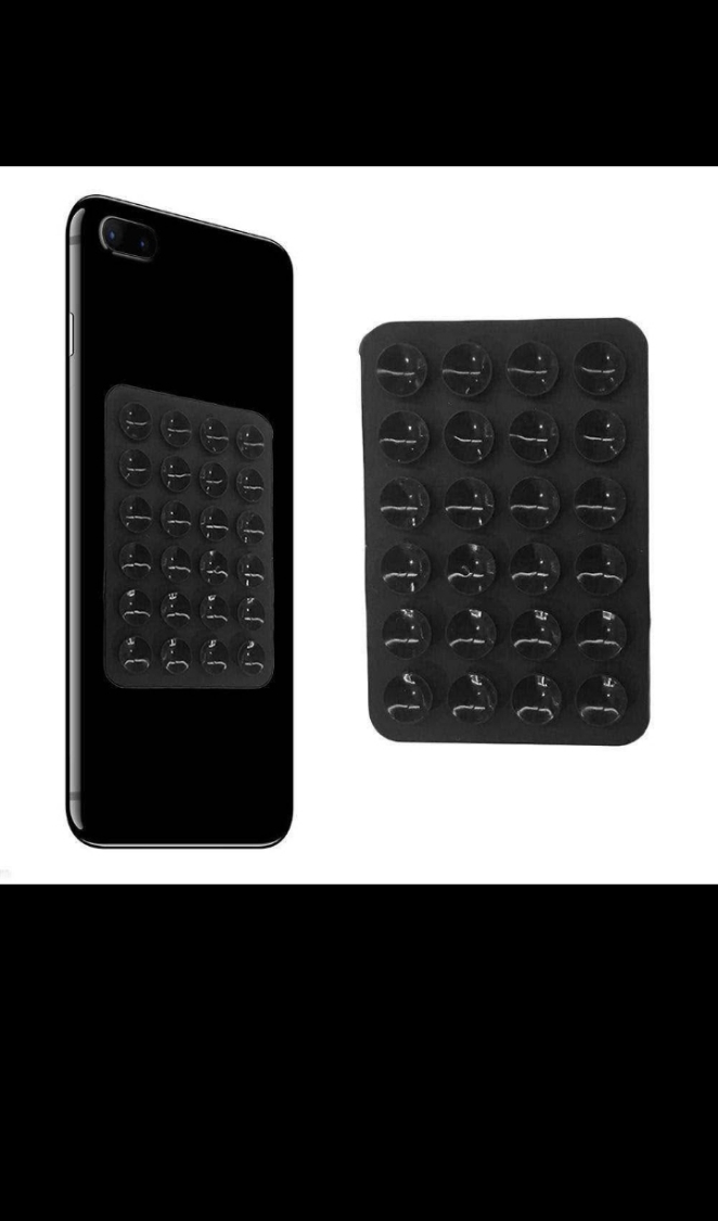 Sticky suction phone holder