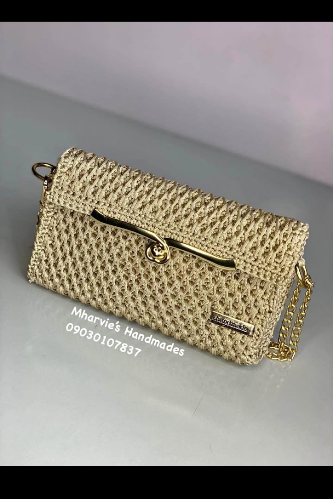 Luxury handmade crochet purse