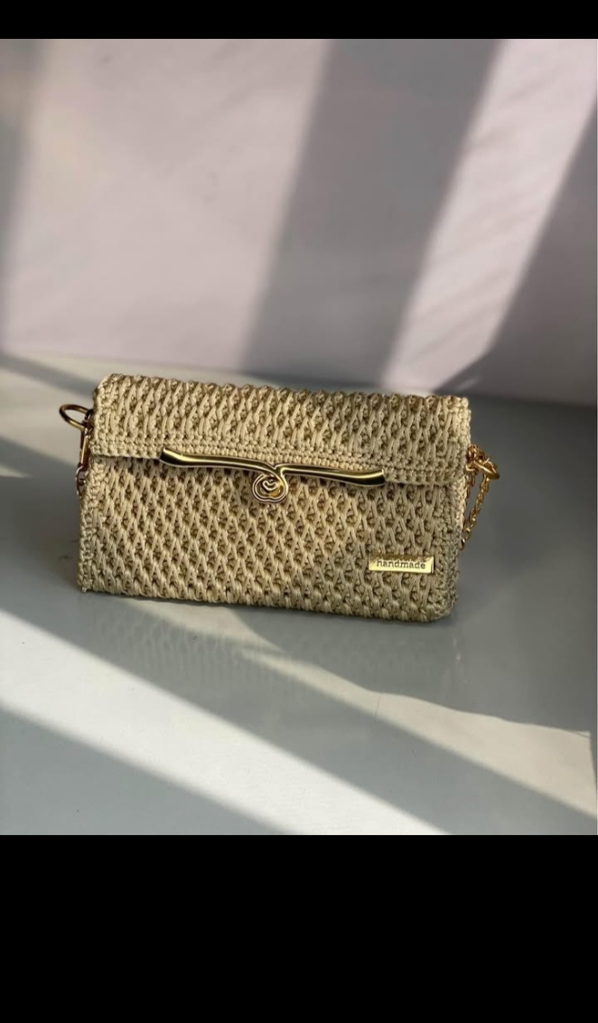 Luxury handmade crochet purse