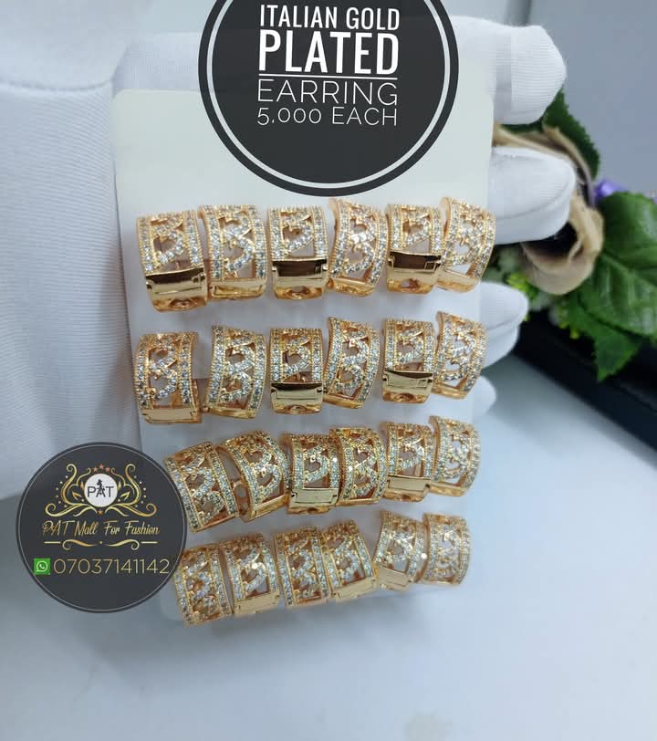 Italian Gold Plated Earrings