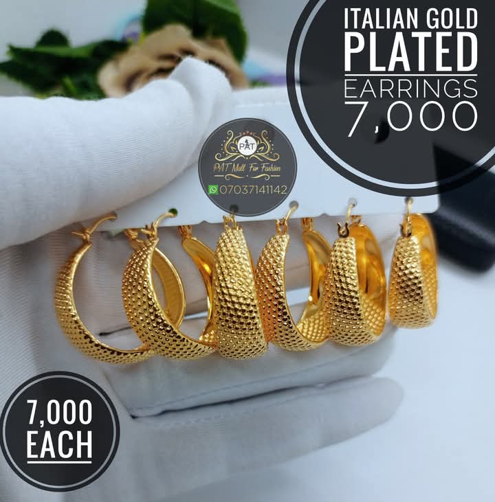 Italian Gold Plated Earrings