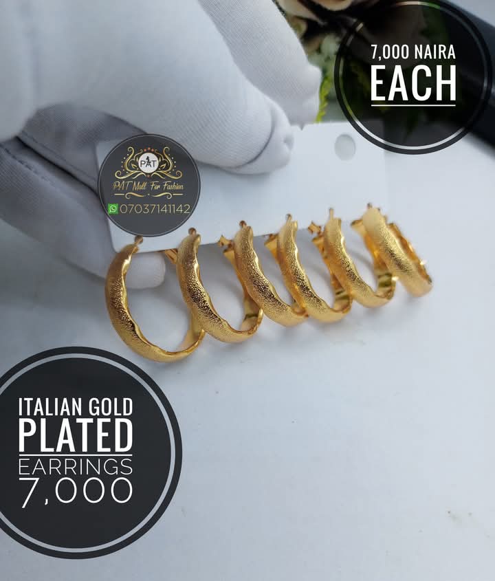 Italian Gold Plated Earrings