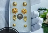 Italian Gold Plated Stud Earrings
