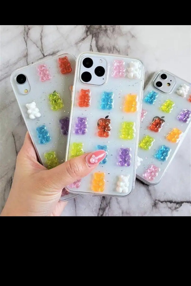 Resin customized Teddy phone case