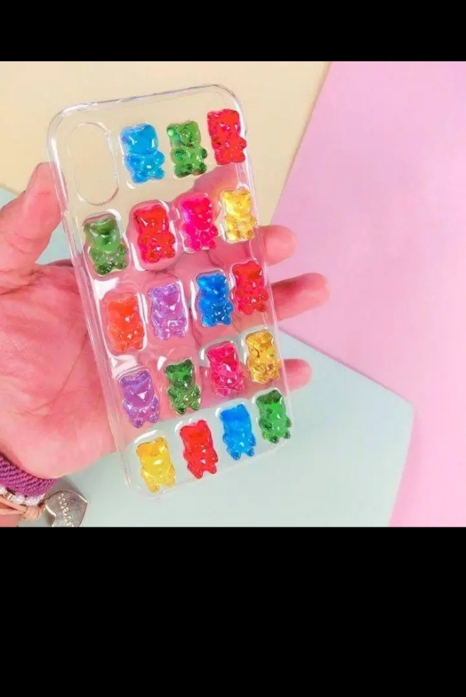 Resin customized Teddy phone case