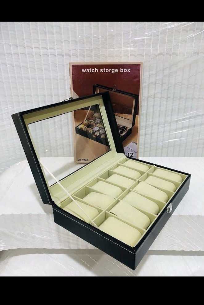 12 Slots Wristwatch Box