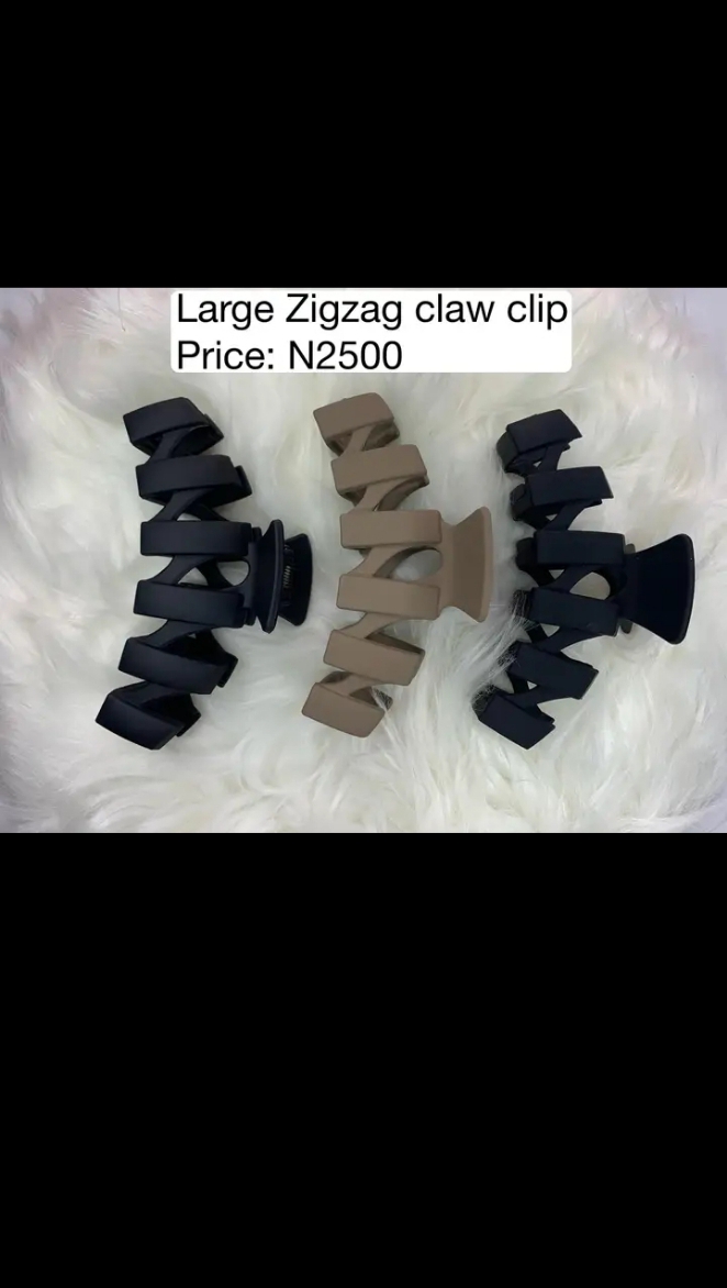 Large Zigzag Hair Clip