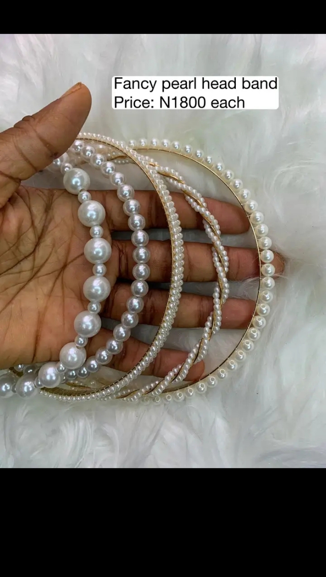 Fancy Pearl Hair Band
