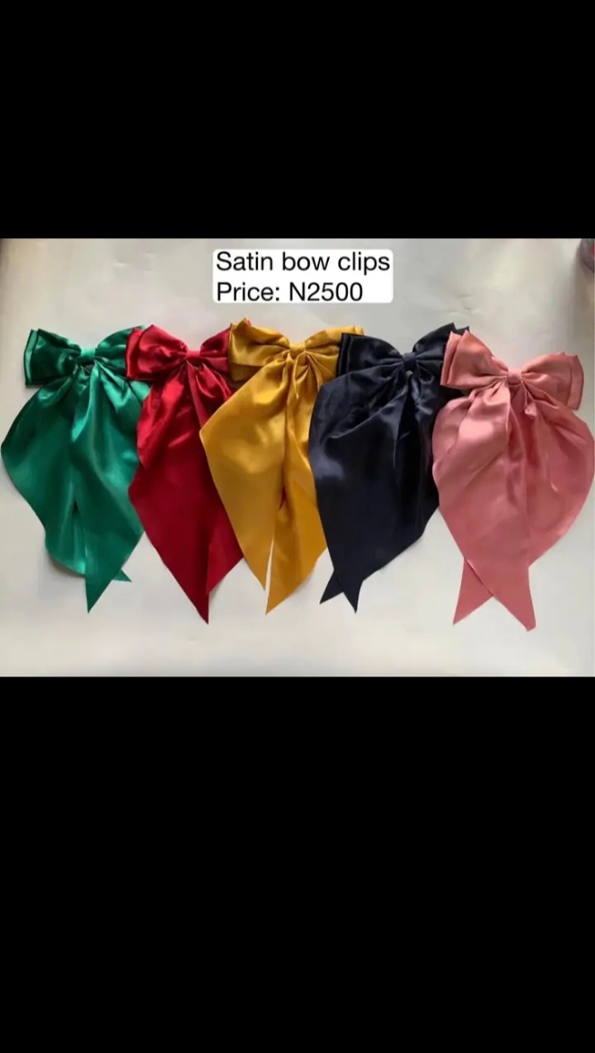 Quality Satin Bow Hair Clip