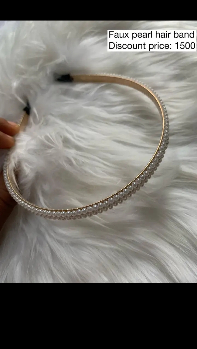 Fancy Pearl Hair Band