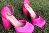 Primark Pretty pink platform heels 