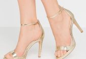 Gold platform sandals 