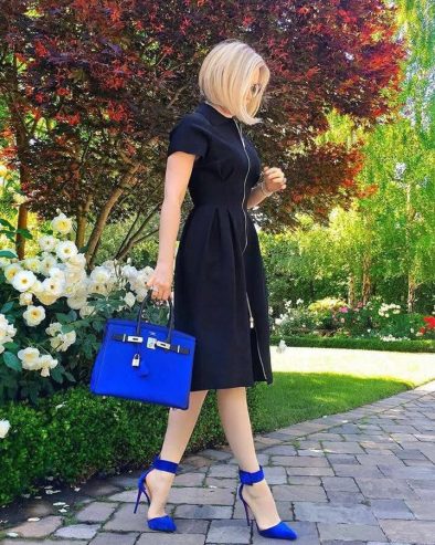 Royal Blue Court Shoe