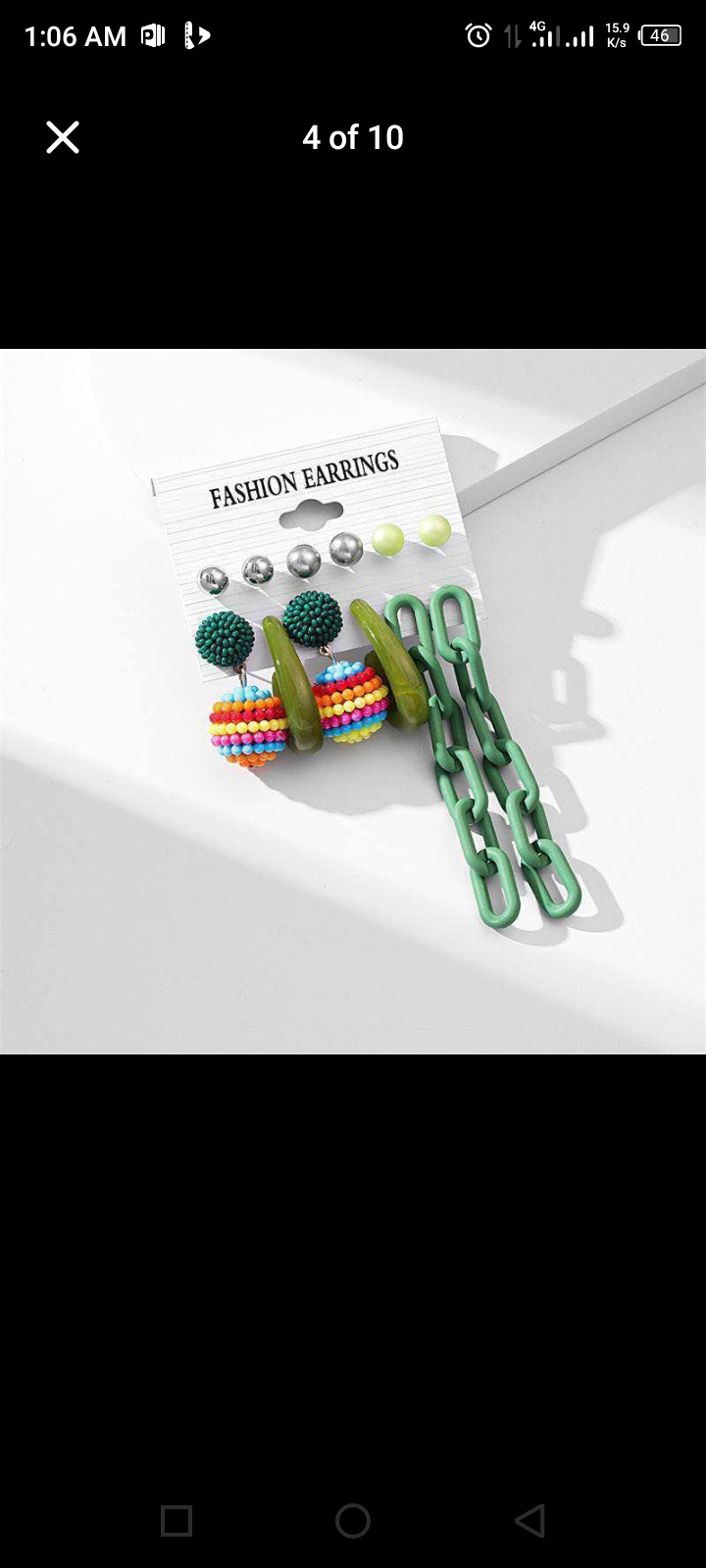 COLOURED EARRINGS SET(BIG QUALITY)