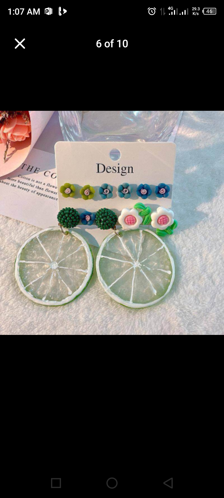 COLOURED EARRINGS SET(BIG QUALITY)