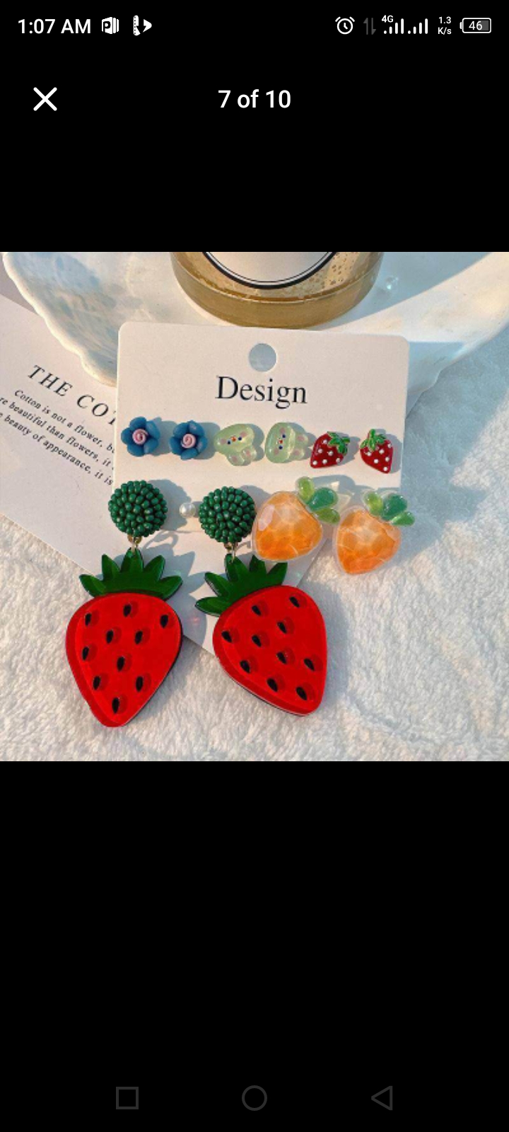 COLOURED EARRINGS SET(BIG QUALITY)
