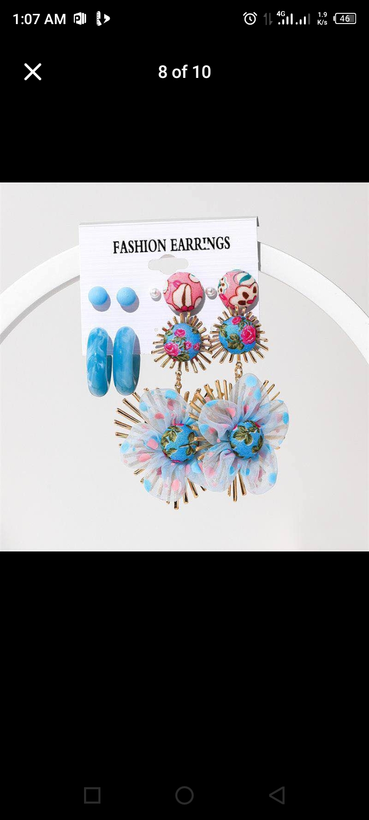 COLOURED EARRINGS SET(BIG QUALITY) 