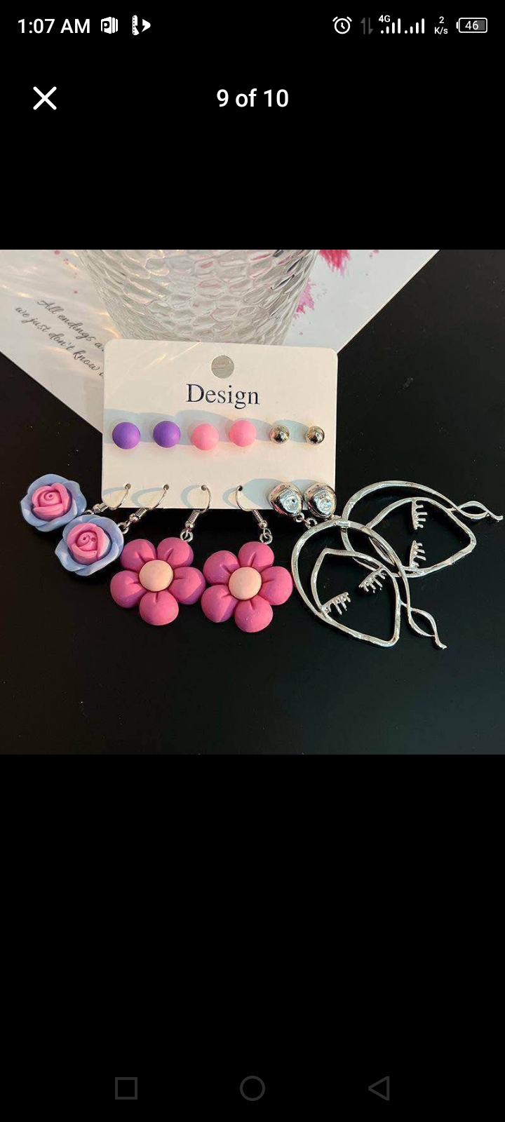 COLOURED EARRINGS SET(BIG QUALITY) 