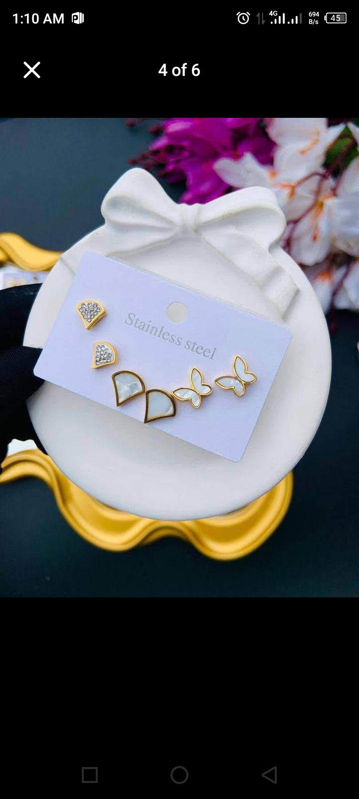 Non-tarnish Earrings Set