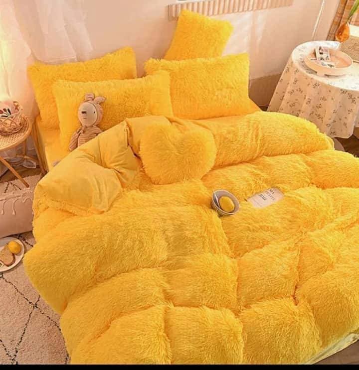 Fluffy Fur Duvet Set