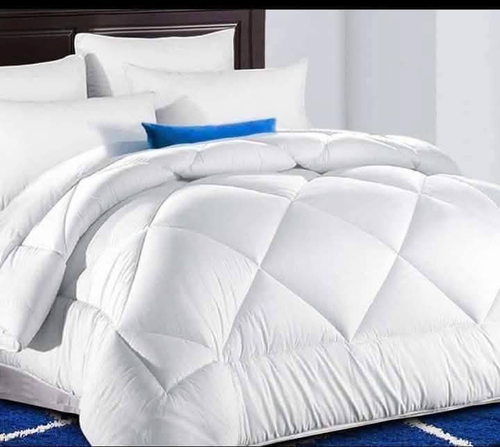 AMERICAN PLAIN POLISH WHITE BEDSHEET SET(HOTEL STANDARD, PURE LUXURY)